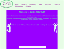 Tablet Screenshot of cardiokidzclub.com